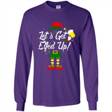 Let's Get Elfed Up Drinking Beer Christmas PINGPONG