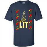 Funny Lets Get Lit Christmas Tree - Shirt