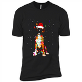Christmas Lights Boxer Dog Funny Xmas Sweatshirt - Premium Short Sleeve T-Shirt