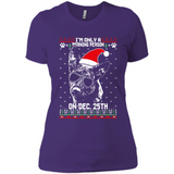 Morning Person Dutch Shepherd Funny Xmas - Ladies' Boyfriend T-Shirt