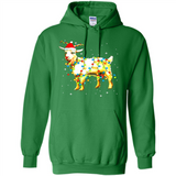 Christmas Lights Goat Wearing Santa Hat T-Shirt - Hoodie