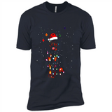 Rottweiler Santa Lights Christmas Dog Xmas Sweatshirt - Premium Short Sleeve T-Shirt