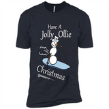 Snowman Snowboarder Tshirt Have Jolly Ollie Christmas