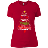 We Wish You A Merry Christmas Funny Pine Gift Sleeve - Ladies' Boyfriend T-Shirt