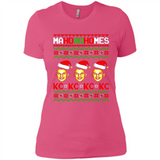 Patrick Mahomes Ma Ho Ho Homes Christmas sweatshirt PINGPONG - Ladies' Boyfriend T-Shirt