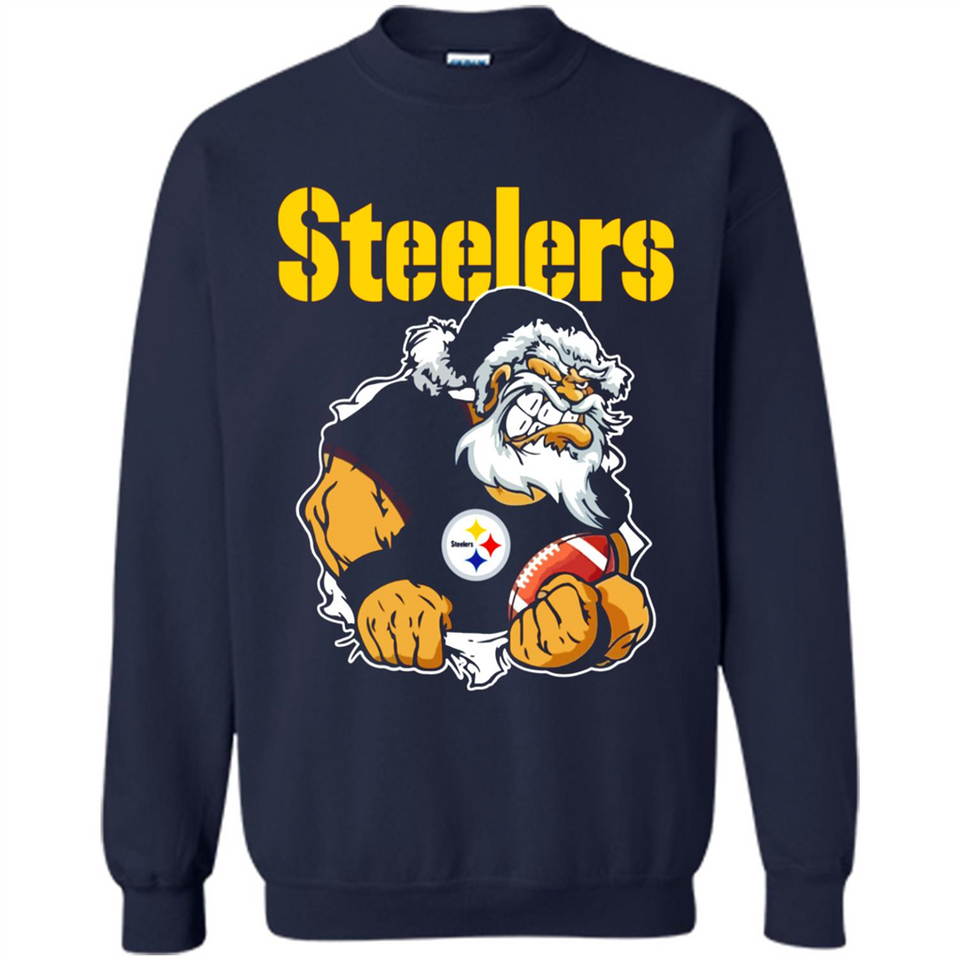 Grumpy Santa Claus Pittsburgh Steelers Football Team PINGPONG