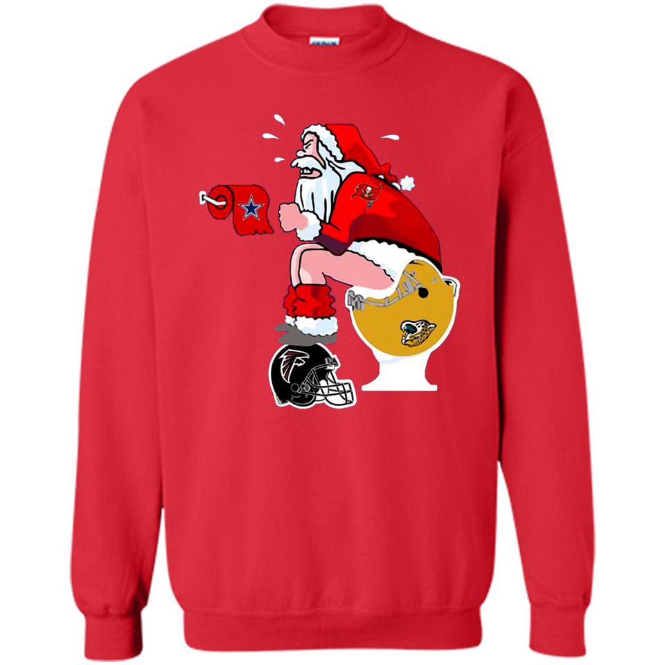 Tampa Bay Buccaneers Santa Claus Toilet