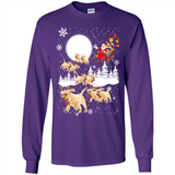 Christmas Santa Golden Retriever Sleigh For Labrador Retriever