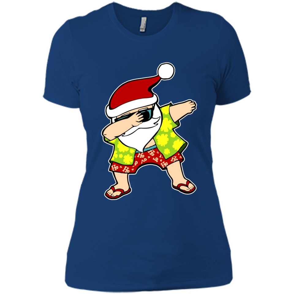 Dabbing Santa Christmas In July 1 - Ladies' Boyfriend T-Shirt