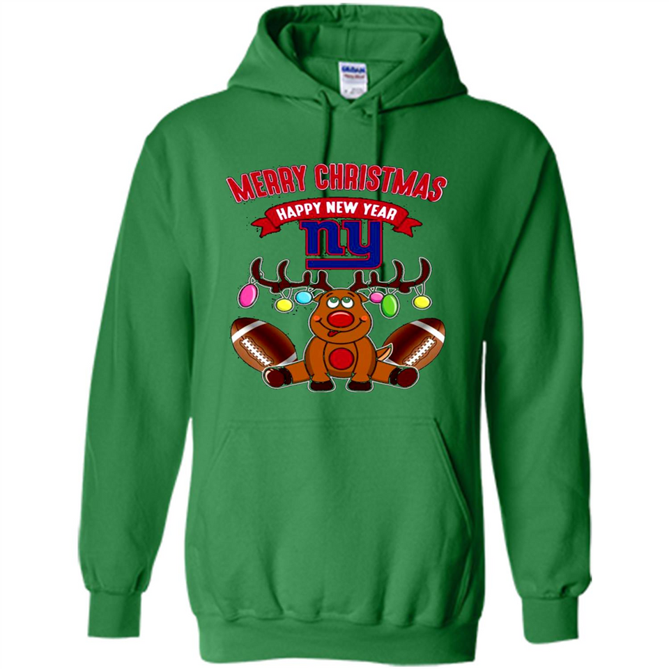 New York Giants NFL Reindeer Funny Merry Christmas And Happy New Year