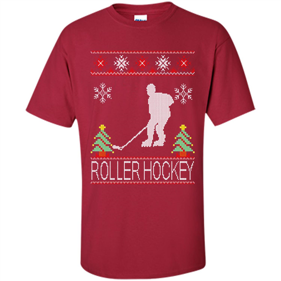 roller hockey Christmas ugly