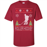 roller hockey Christmas ugly