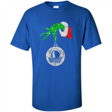 Amazing Dallas Mavericks Glitter Grinch Monogram Ornament Christmas Gift - Shirt