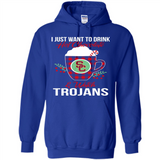 I Just Want To Drink Hot Chocolate & Watch USC Trojans Ugly Christmas Sweater PINGPONG