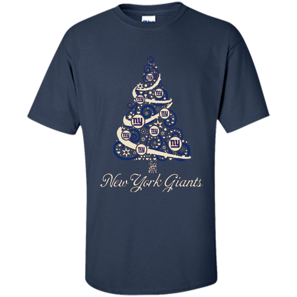 New York Giants NFL Football Team Logo Christmas Tree T-Shirt - Shirt