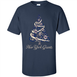 New York Giants NFL Football Team Logo Christmas Tree T-Shirt - Shirt