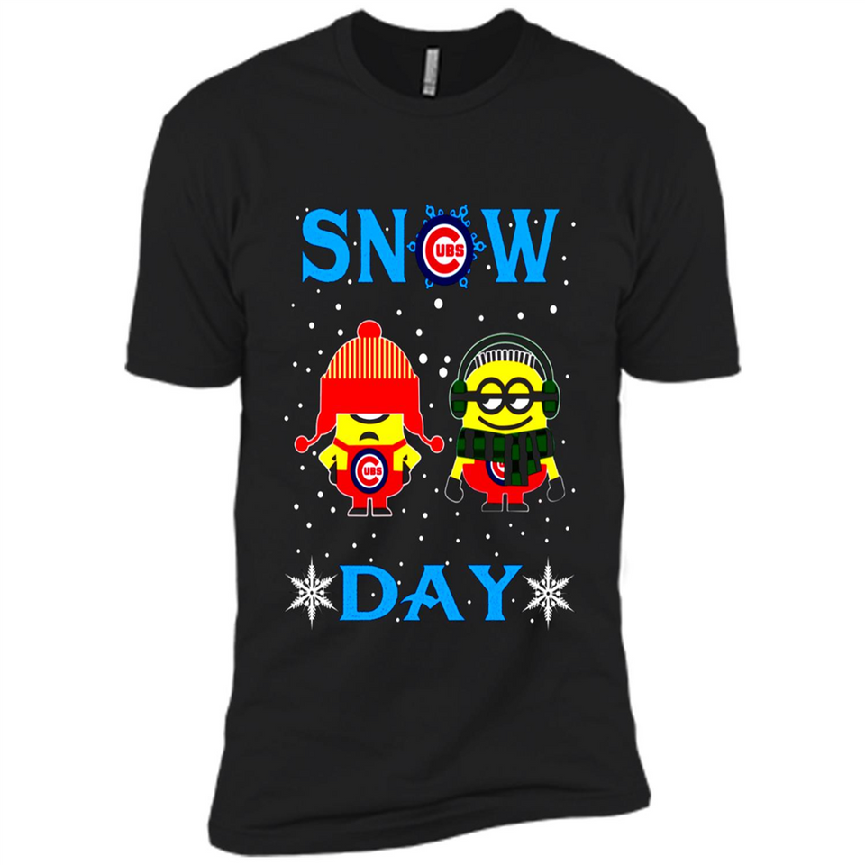 Snow Day Shirt For Chicago Cubs Vs Minion Fans pingpong