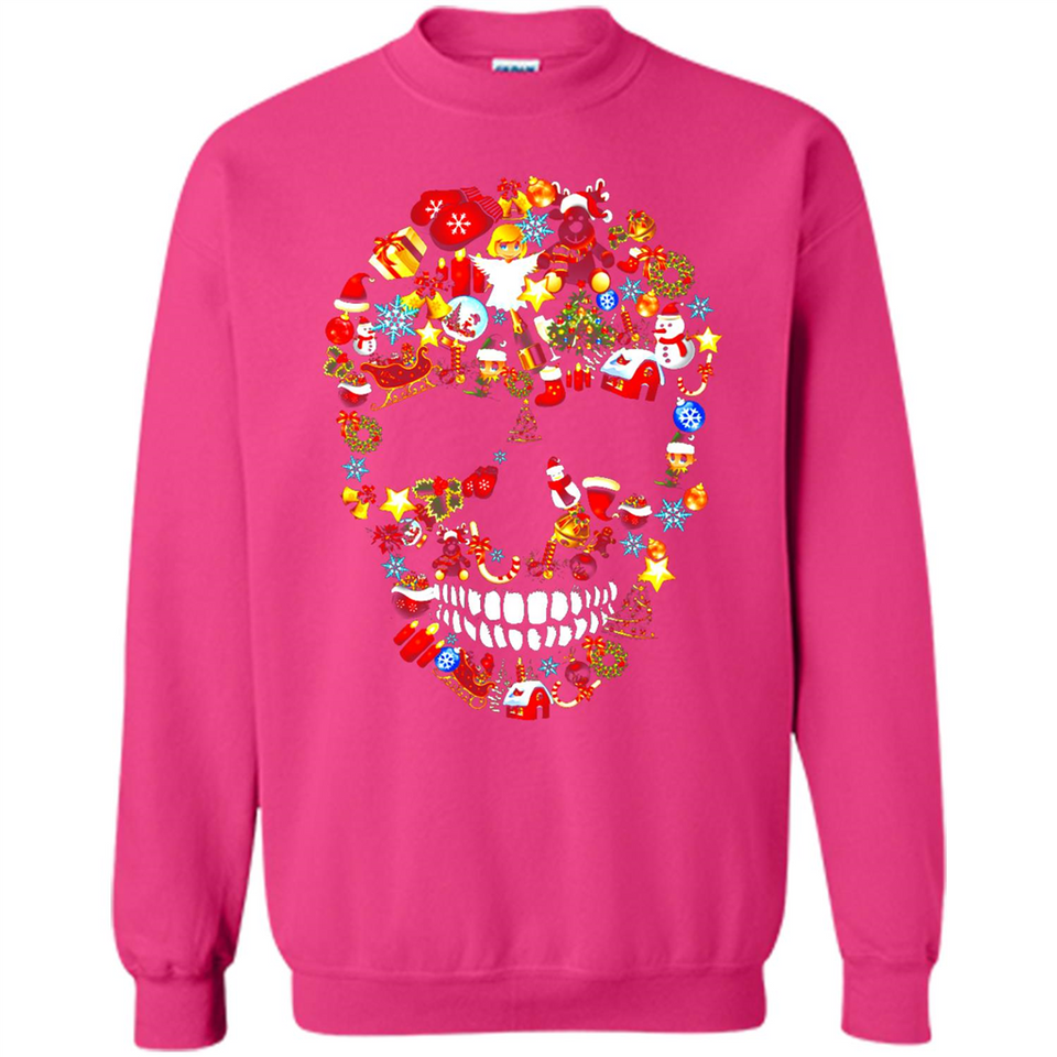 Skull Christmas Decorations Merry Xmas T-Shirt - Sweatshirt