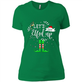 Let's Get Elfed Up Funny Drinking Wine Christmas Elf PINGPONG