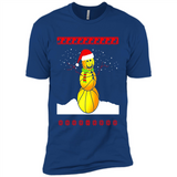Basketball Santa Funny Christmas - Premium Short Sleeve T-Shirt