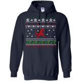Dinosaur and Santa Ugly Christmas Sweater - Hoodie