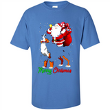 Merry Christmas Santa Claus With Big Dog sweater PINGPONG