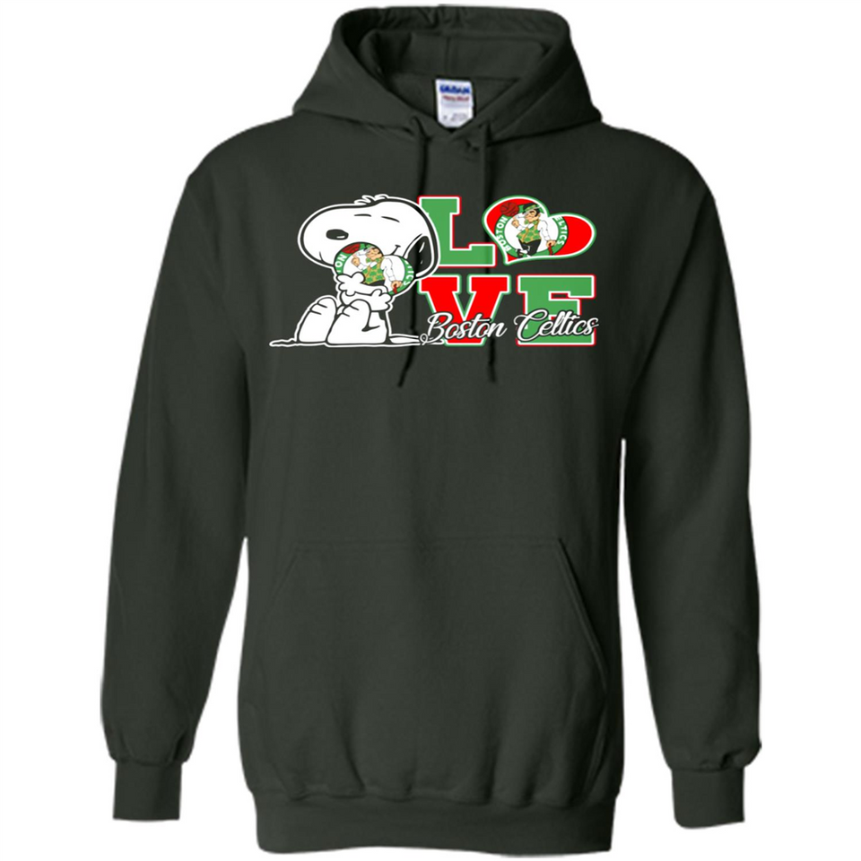 Snoopy loves NBA Boston Celtics - Hoodie