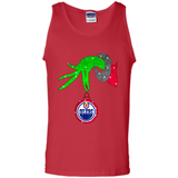 GRINCH HAND HOLDING EDMONTON OILERS GLITTER CHRISTMAS PINGPONG