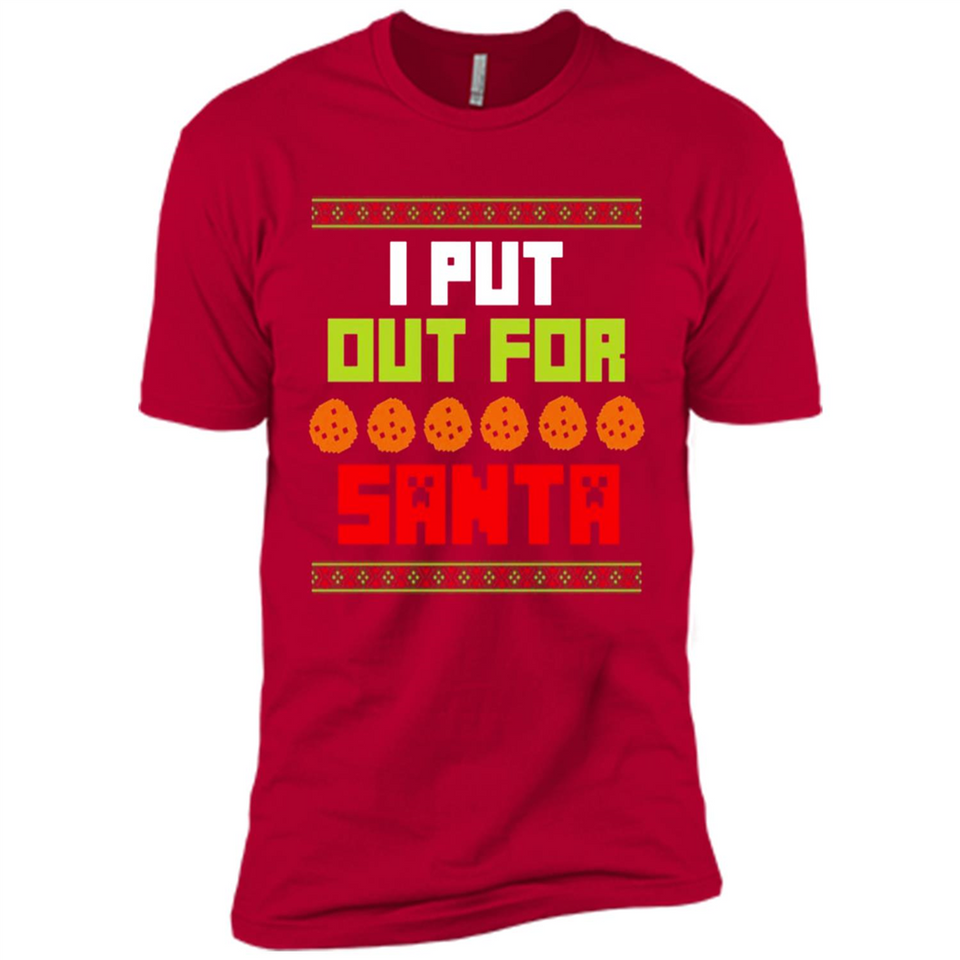 Cookies Out For Santa Christmas - Premium Short Sleeve T-Shirt