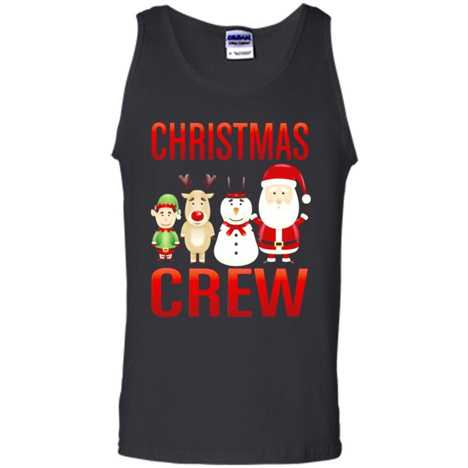 CHRISTMAS CREW Shirt X-mas Santa Snowman Reindeer Elf - Tank Top