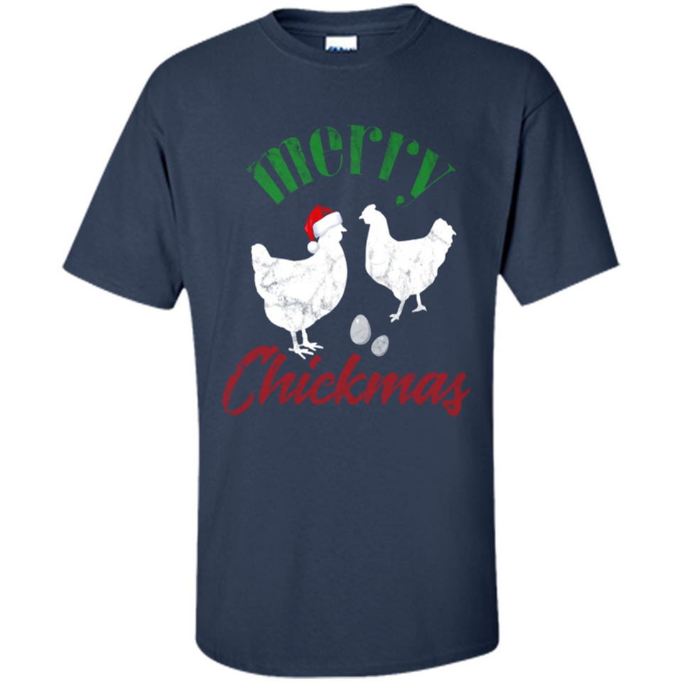 Christmas Chicken Shirt Santa Hens Lover Funny Farmer Gift - Shirt