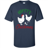 Christmas Chicken Shirt Santa Hens Lover Funny Farmer Gift - Shirt