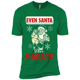 Even Santa Does Karate - Funny Karate - Premium Short Sleeve T-Shirt