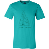 Merry Catmas Funny Cat Christmas Tree Sweatshirt - Canvas Unisex T-Shirt