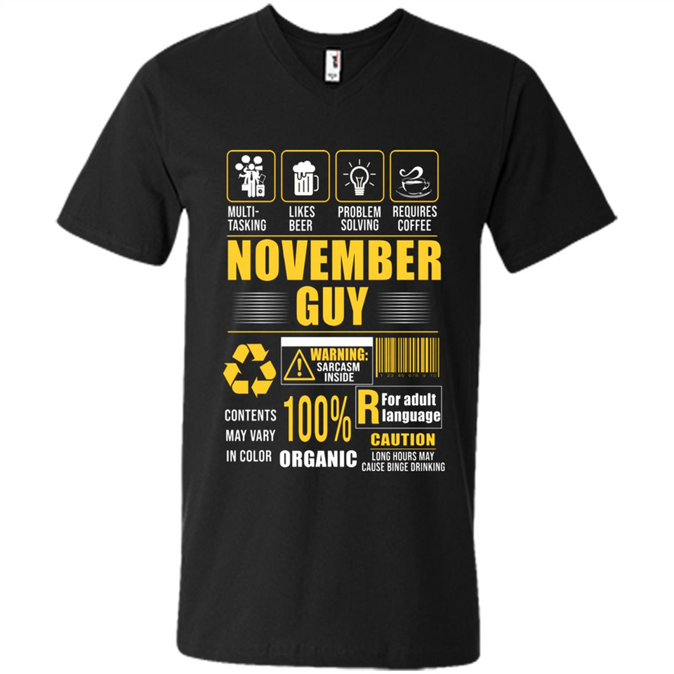 November Guy Multitasking - Men's V-Neck