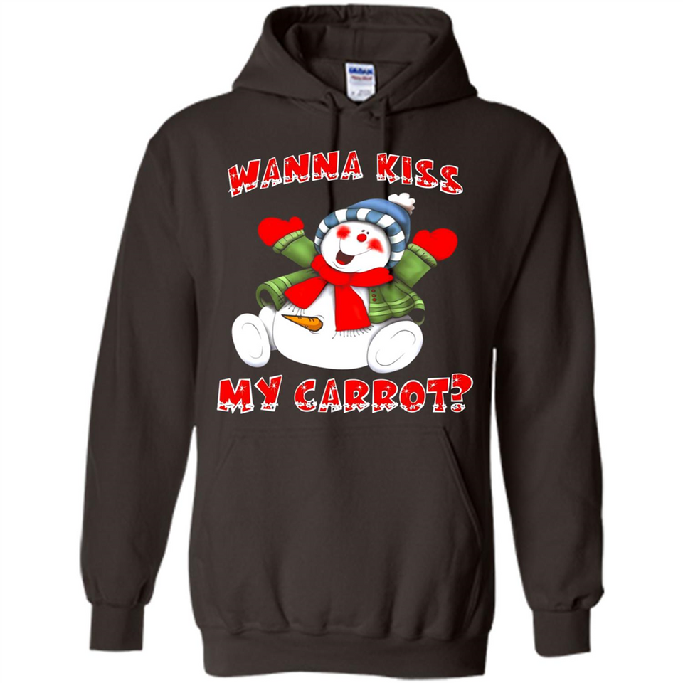 Snowman Wanna Kiss My Carrot Christmas - Hoodie