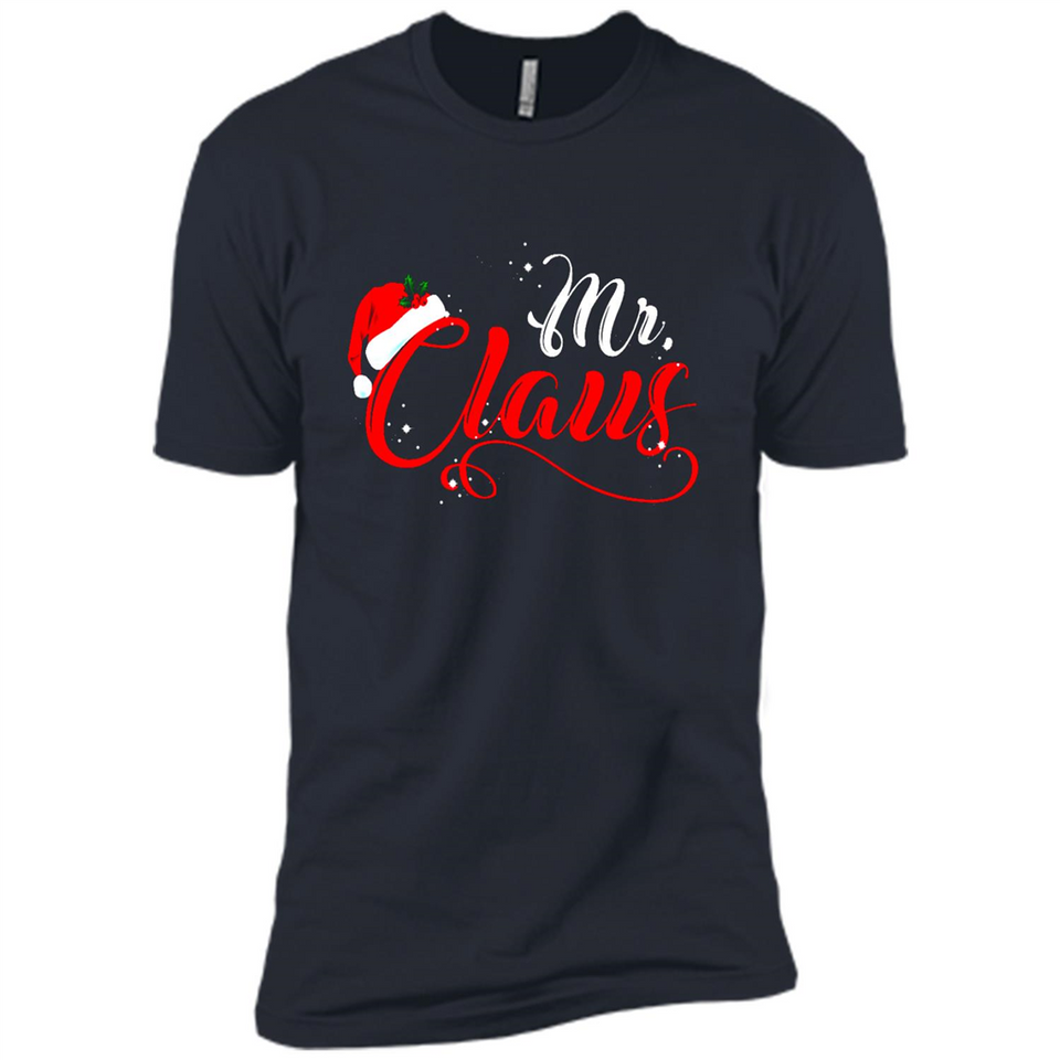 Mr. Claus Santa Claus Merry Xmas T-Shirt - Premium Short Sleeve T-Shirt