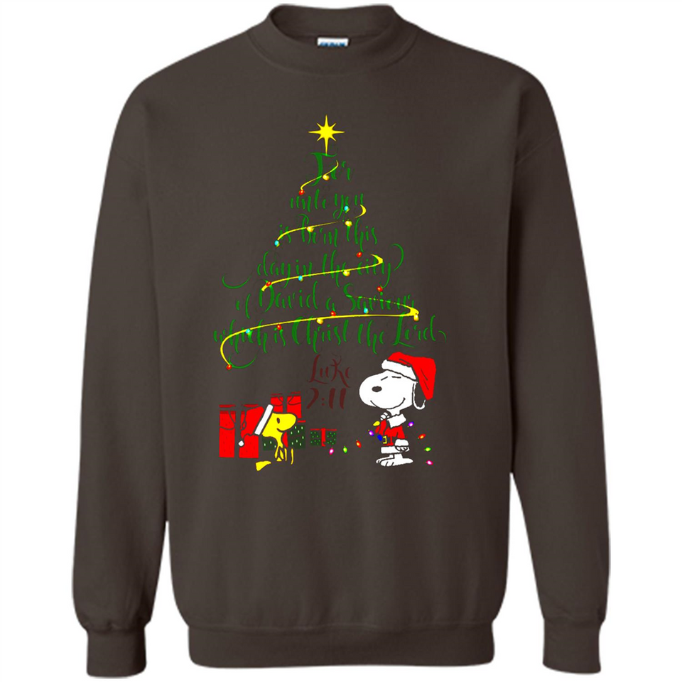 Snoopy Christmas Tree T-Shirt - Sweatshirt