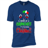 Drink Up Grinches It_s Fucking Christmas Funny Sweatshirt - Premium Short Sleeve T-Shirt