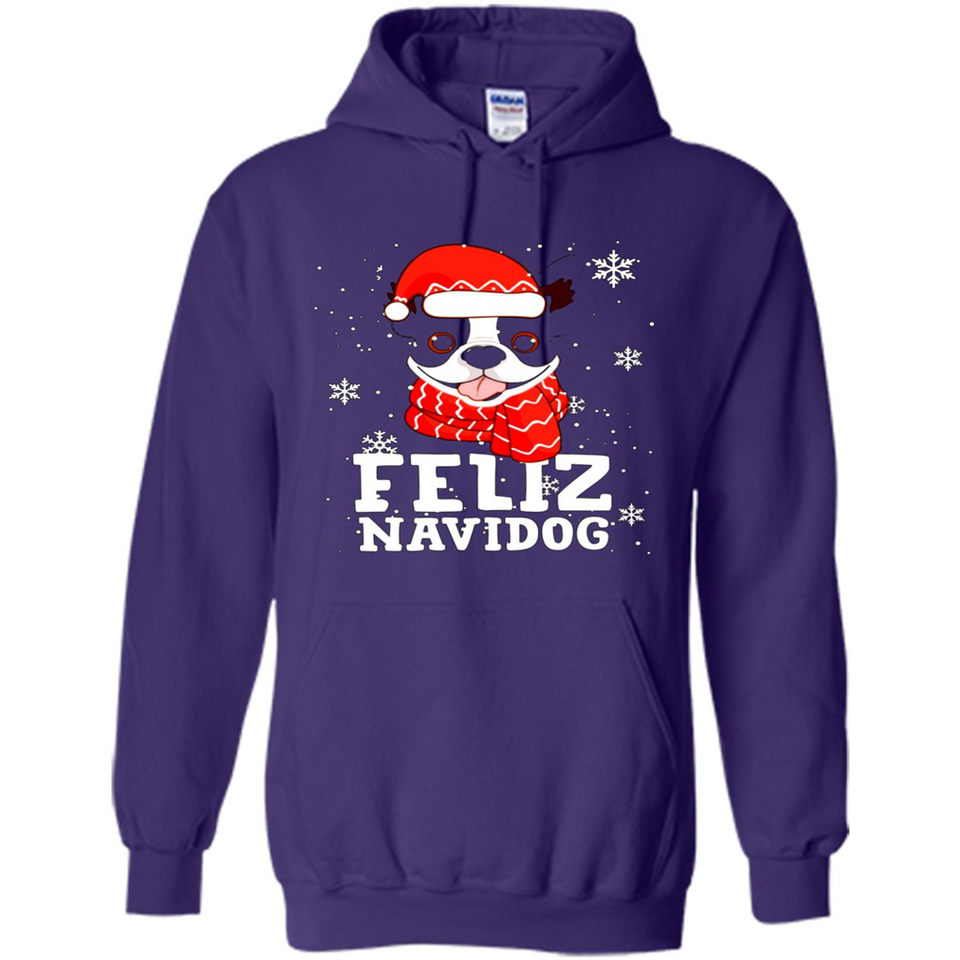 Feliz Navidog Boston Terrier Dog Ugly Xmas Sweater PING PONG