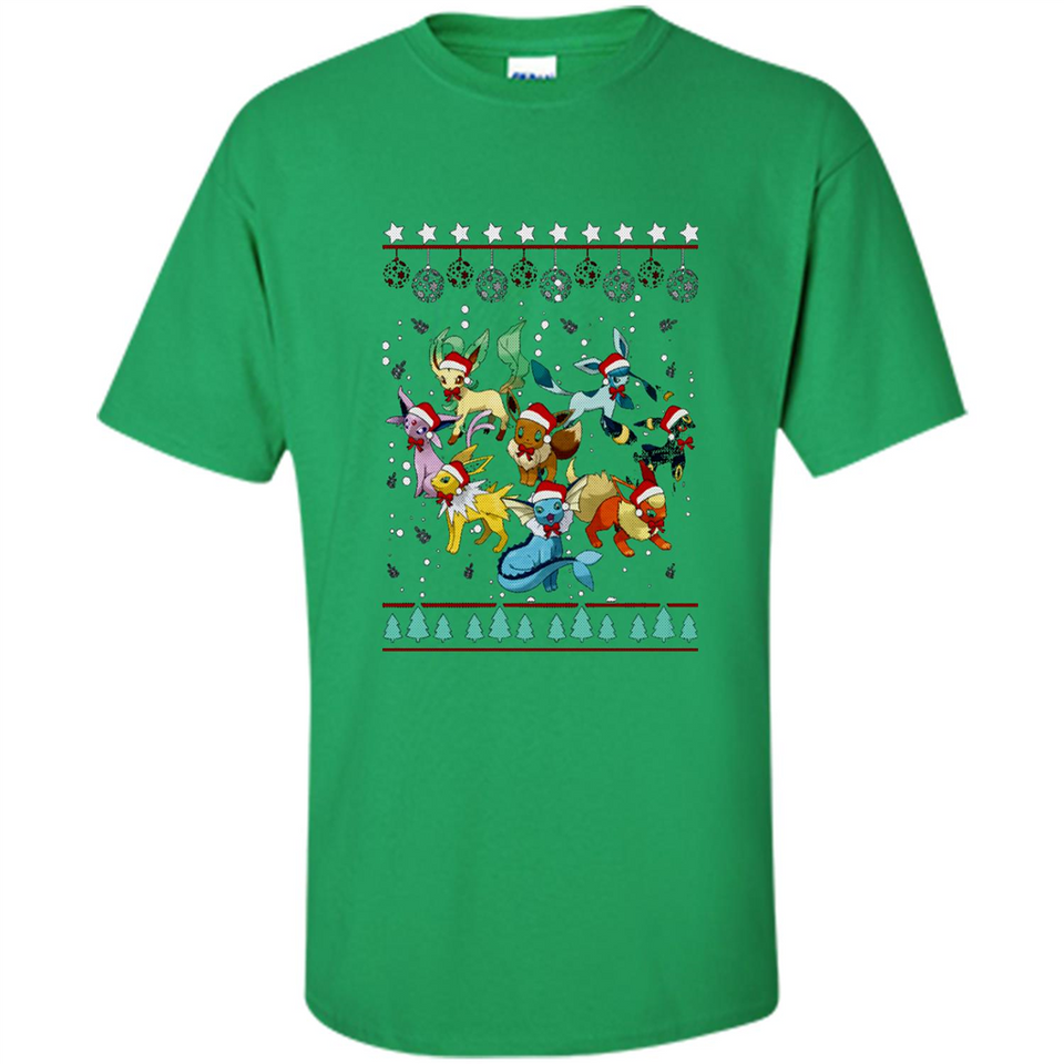 Pokemon Eeveelutions Ugly Christmas Sweater Perfect Christmas PINGPONG