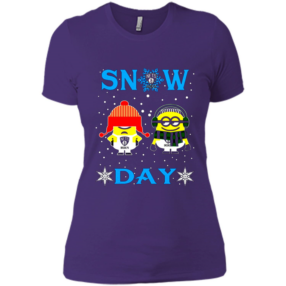 Snow Day Shirt For Brooklyn Nets Vs Minion Fans pingpong