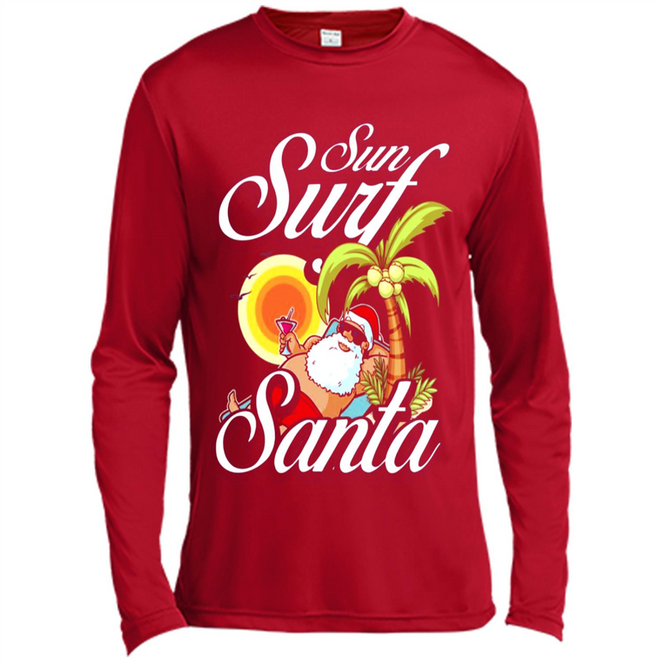 Sun Surf Santa - Canvas Long Sleeve T-Shirt