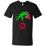 GRINCH HAND HOLDING AUBURN TIGERS GLITTER CHRISTMAS PINGPONG