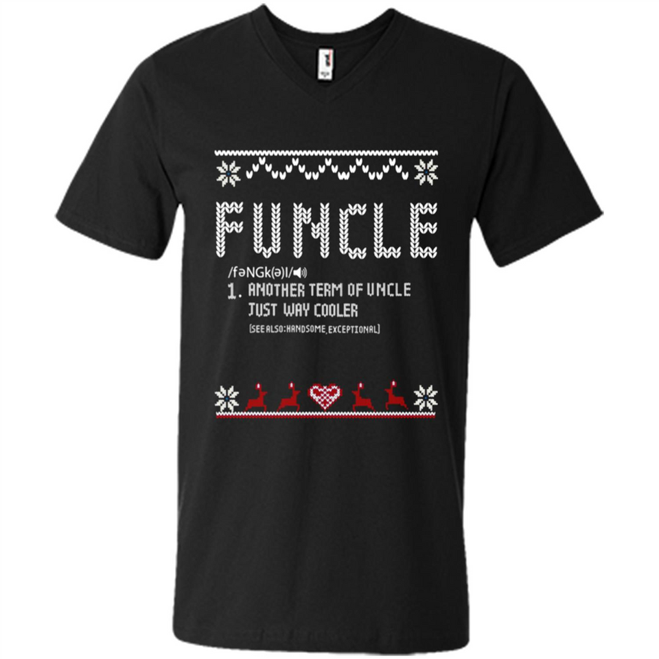 Mens Christmas Funcle Definition - Men's V-Neck