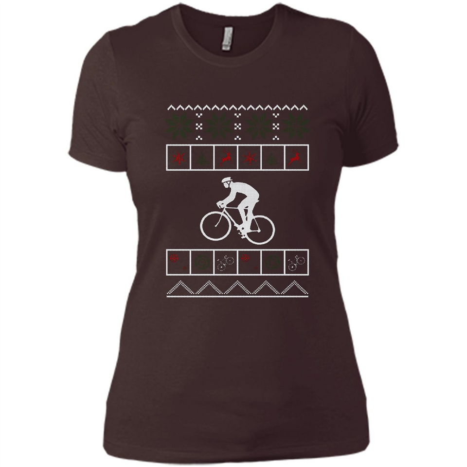 Christmas Ugly Sweater Cycling - Ugly Christmas Sweater - Ladies' Boyfriend T-Shirt