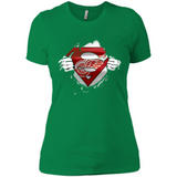 Detroit Red Wings And Superman Fans - Ladies' Boyfriend T-Shirt