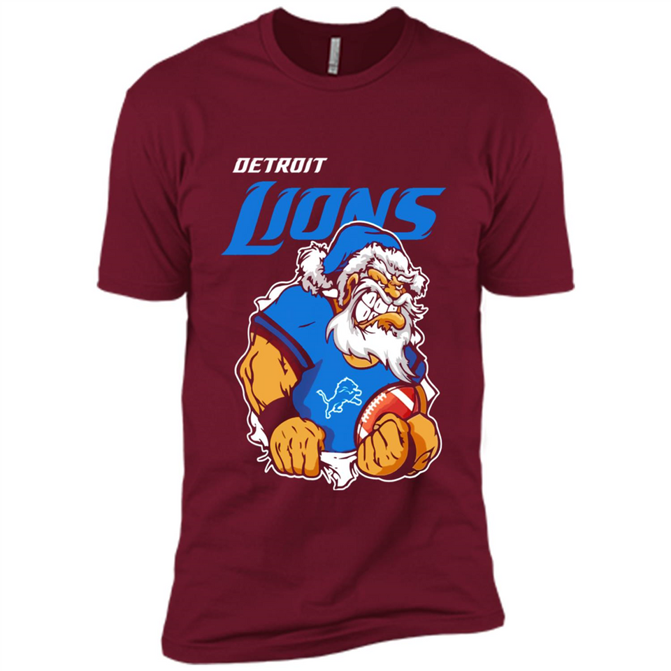 Grumpy Santa Claus Detroit Lions Football Team PINGPONG