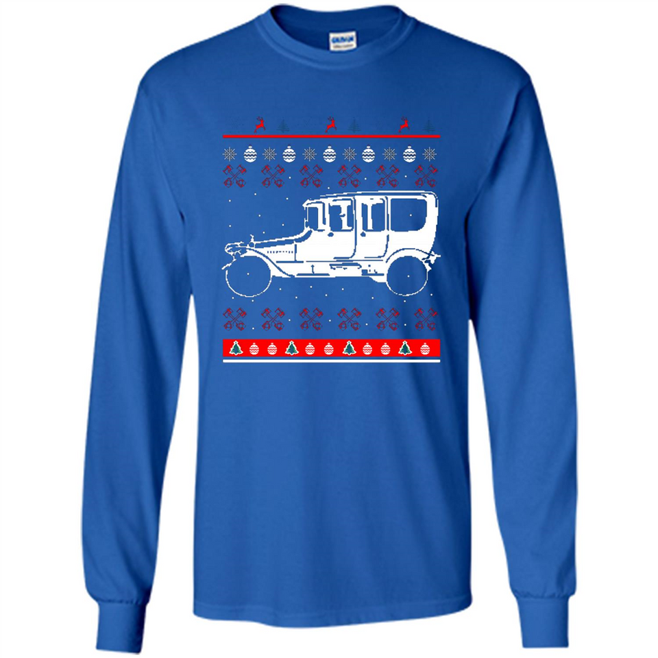Christmas Ugly Sweater Automobile Ugly Christmas Sweater - Long Sleeve T-Shirt
