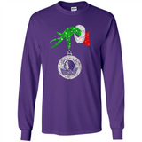 Amazing Dallas Mavericks Glitter Grinch Monogram Ornament Christmas Gift - Long Sleeve T-Shirt